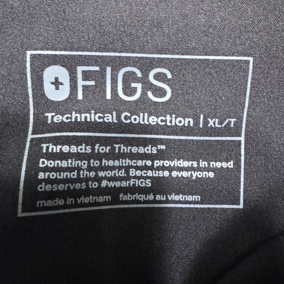 Figs Pants Men XL/T Black Tansen Jogger Scrub Bottoms Pull On Medical MXXSW2004T - Picture 2 of 14